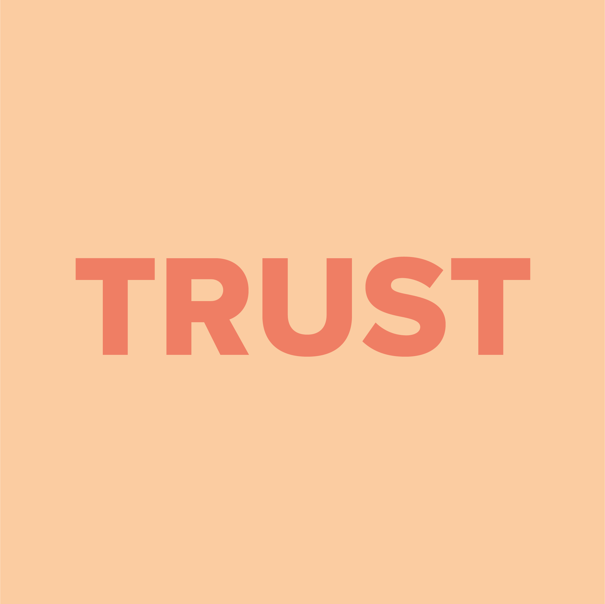 Dieses Bild enthält den Text "Trust" (Vertrauen).